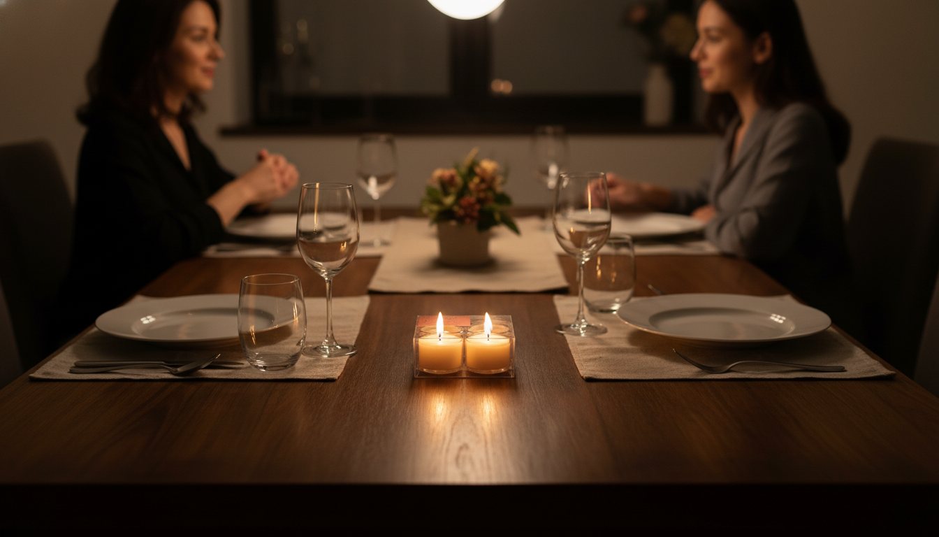 【パームヤシの実を使用したカメヤマエコキャンドル】キャンドル4個入Calmの香り（シャボンの香り）