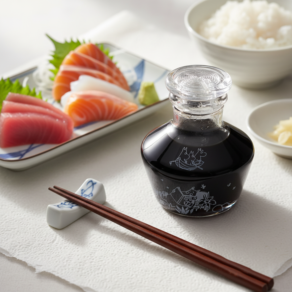 【ムーミン】江戸硝子 ムーミン醤油差し