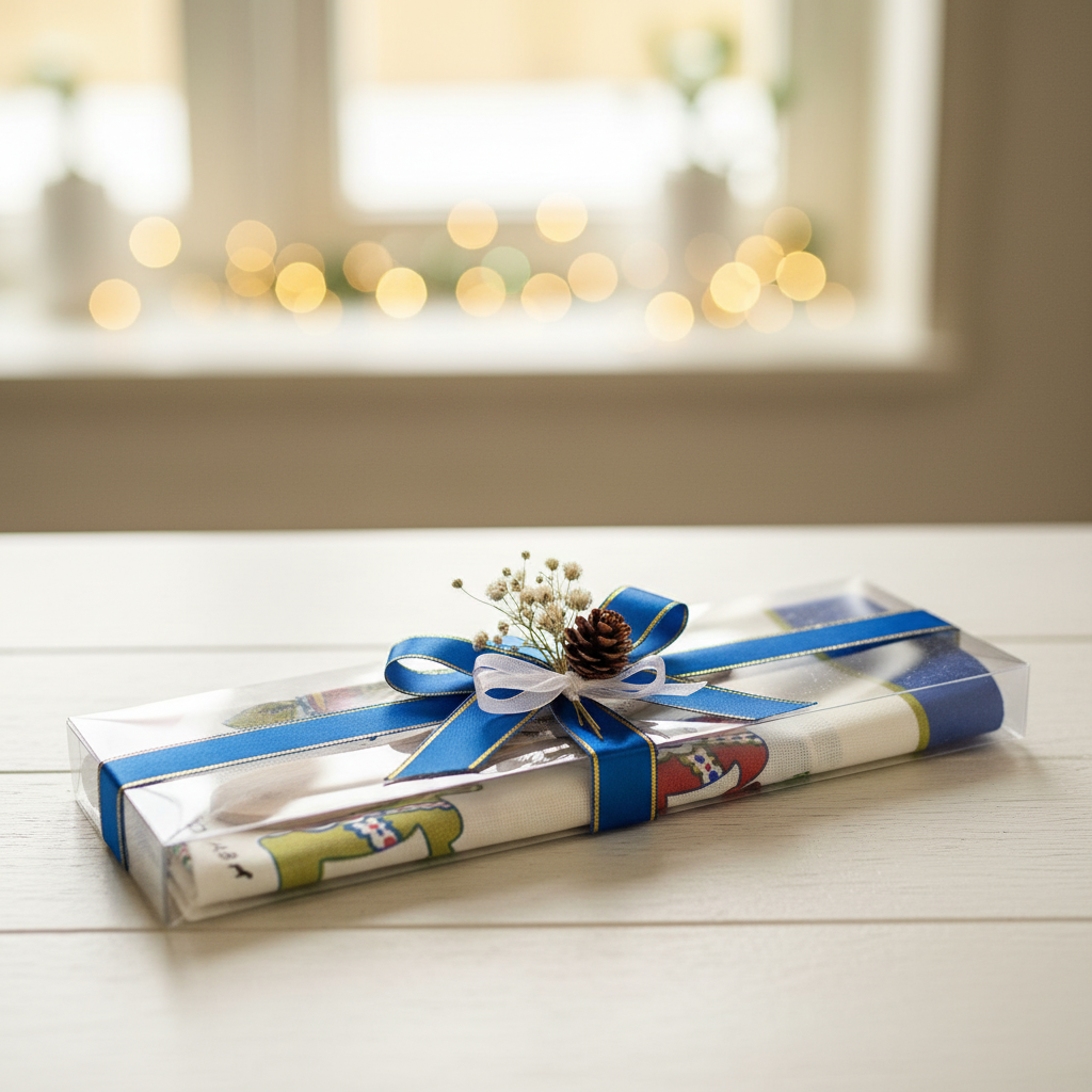 【スカンジナビスク・ヘムスロイド/Skandinavisk Hemslojd】プレゼントパック/キッチンタオル＆バターナイフセット