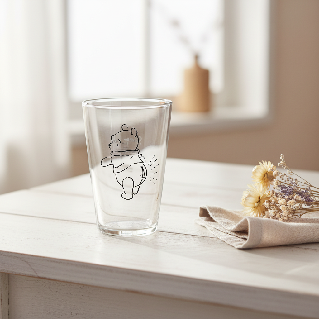 【winnie the pooh/くまのプーさん】ソックスグラスM  ふんわりシリーズ