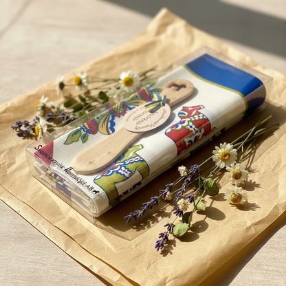 【スカンジナビスク・ヘムスロイド/Skandinavisk Hemslojd】プレゼントパック/キッチンタオル＆バターナイフセット