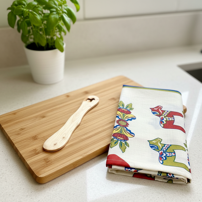 【スカンジナビスク・ヘムスロイド/Skandinavisk Hemslojd】プレゼントパック/キッチンタオル＆バターナイフセット